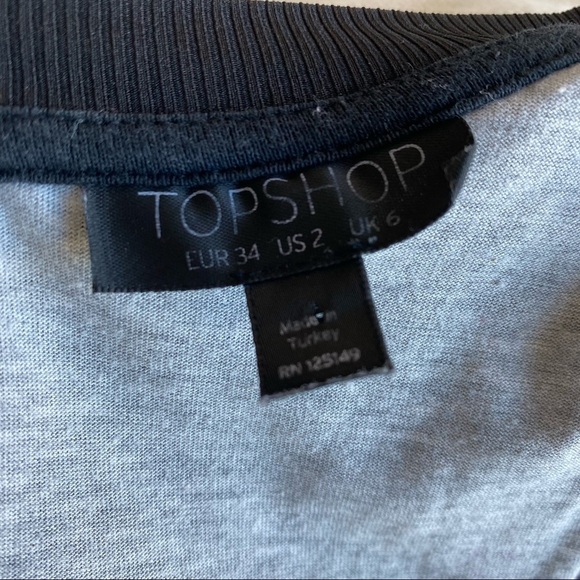 TOPSHOP Black Net Mesh V-Neck Mini Dress Size 2 - Picture 11 of 14